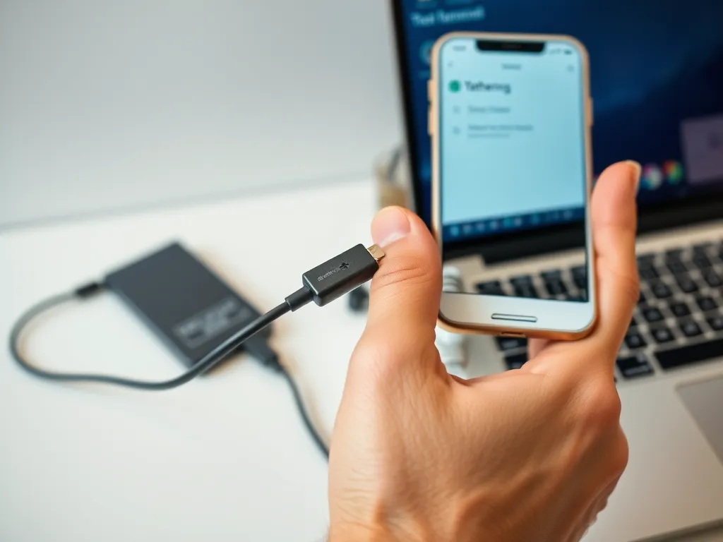 Jak udostępnić internet z telefonu na komputer przez usb?