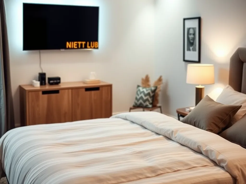 Na jakiej wysokości telewizor w sypialni?