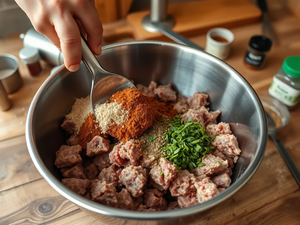 Przepis na kiełbasę swojską na 10 kg: krok po kroku