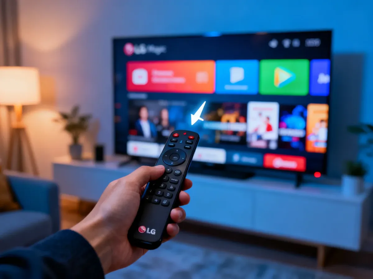 Pilot Magic Remote używany do sterowania telewizorem LG