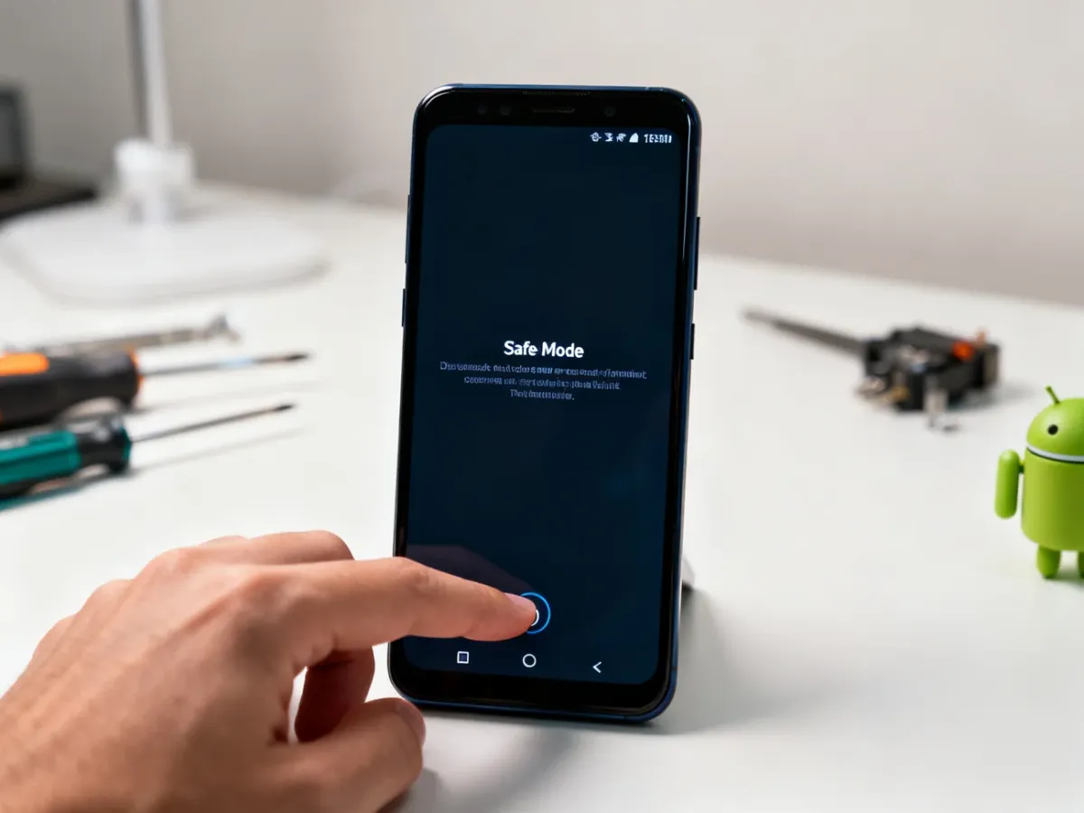 Smartfon z Androidem uruchamiany w trybie awaryjnym przy użyciu przycisku zmniejszania głośności