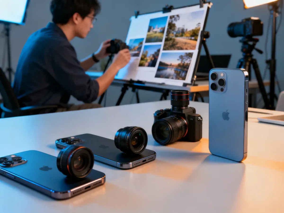 Porównanie aparatów smartfonów podczas testów fotograficznych
