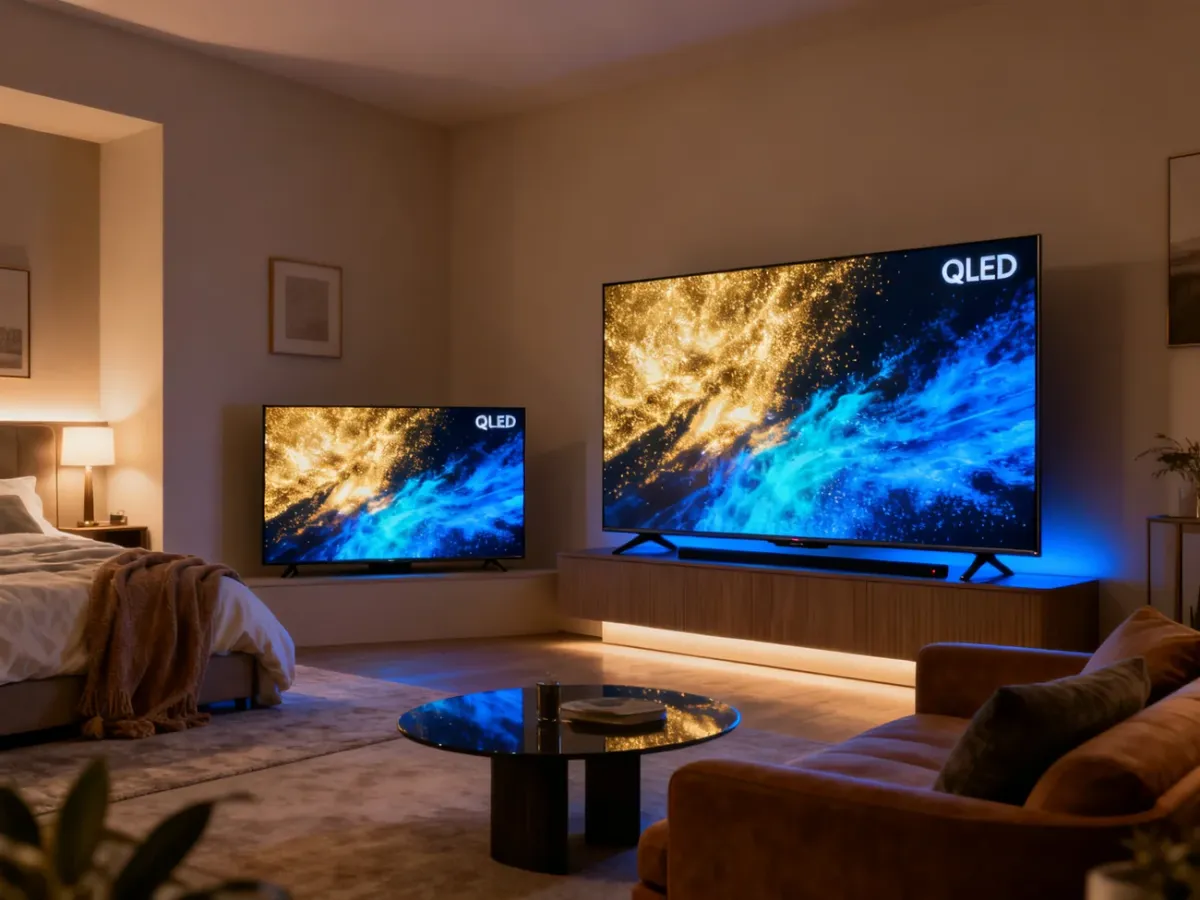 Telewizory Sharp LED i QLED w różnych aranżacjach wnętrz